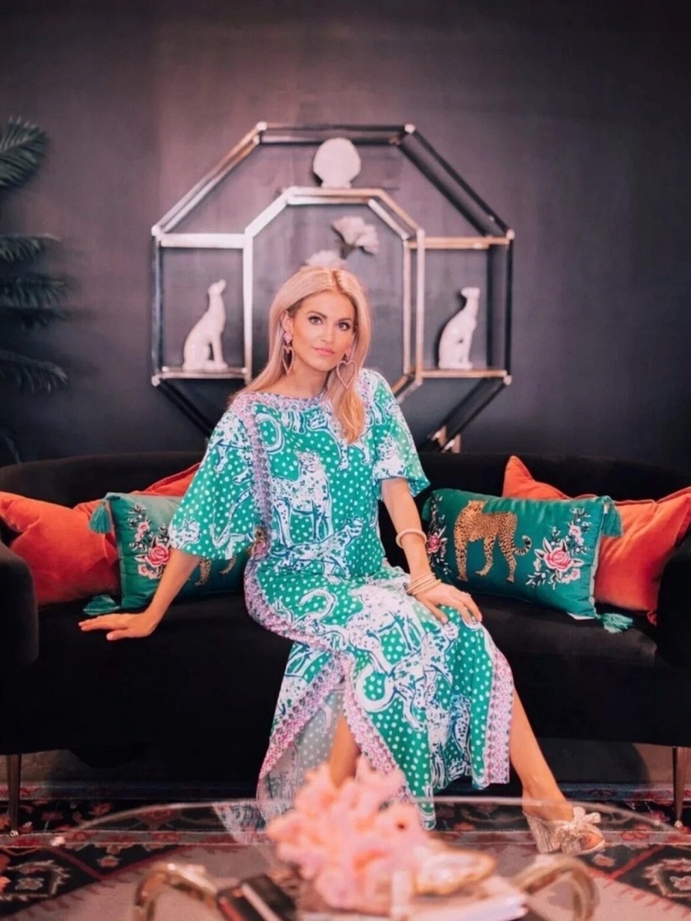 Lilly Pulitzer Silva maxi Dress Emerald Isle on the prowl / like new. Size 4